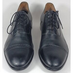 Warfield & Grand Black Burchett Captoe Oxfords Leather Dress Shoes Size 11 US‎